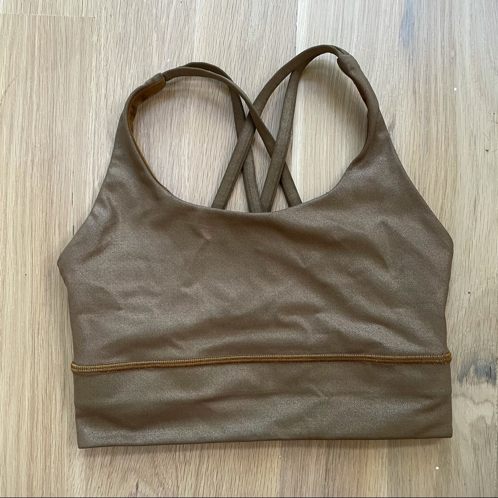 Lululemon Energy Bra Longline Shine size 4